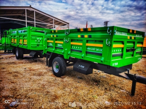 5 TON TEK DİNGİL İKİ LASTİK RÖMORK