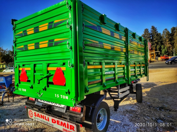 15 TON İKİ DİNGİL RÖMORKU